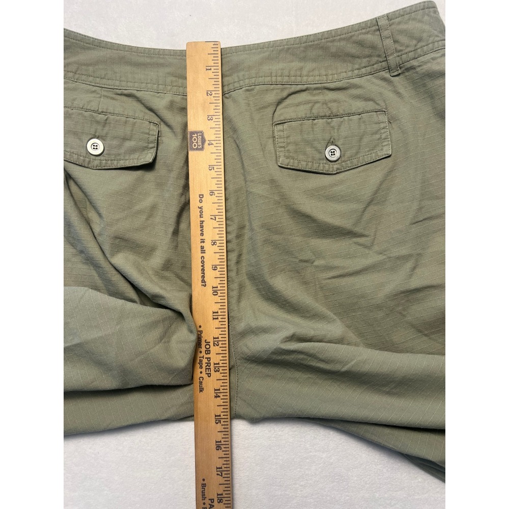 Studio Works Wm 18 Crop Pants Utility Gorpcore Olive Green Ripstop Cotton Hiking - Picture 7 of 8